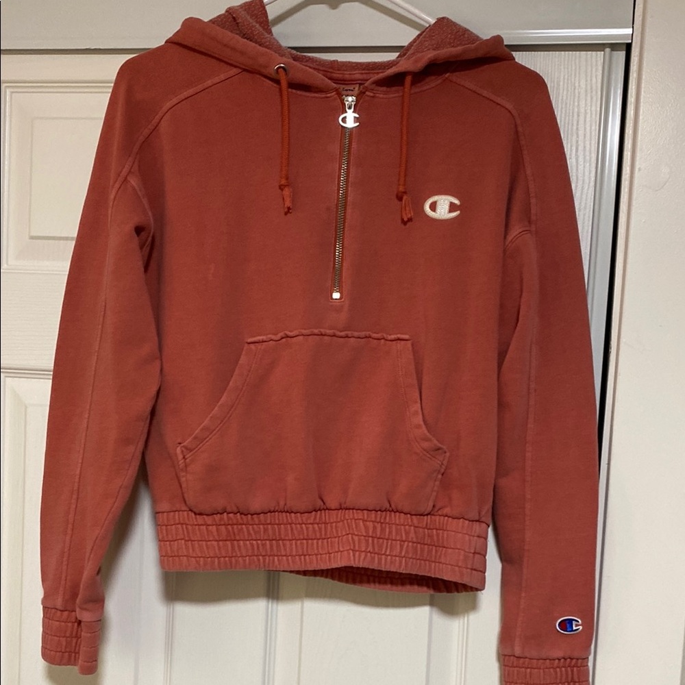 Champion Rust Crop Hoodie